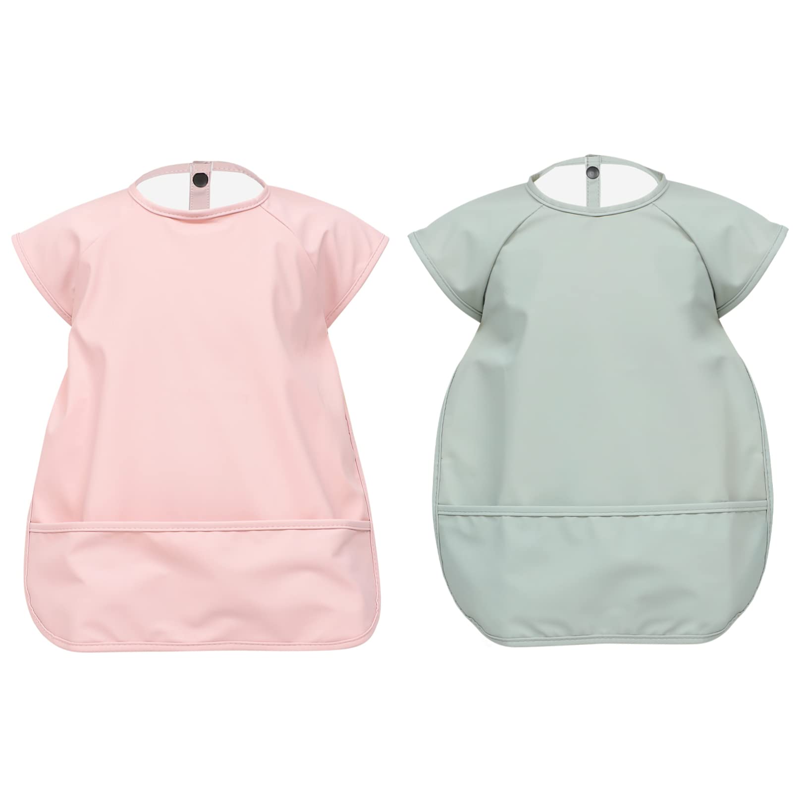 TOYANDONA 2piezas Ropa Cena sin Mangas para Bebés Baberos Impermeables para Bebés Pequeños para Comidas Casa