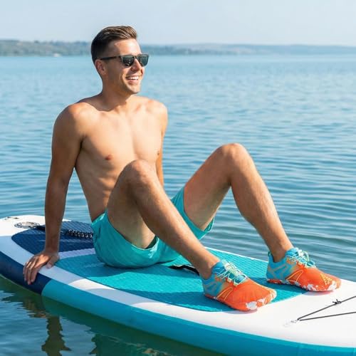 Image of XIHALOOK Athletic Hiking Water Shoes Womens Mens Quick Dry Barefoot for Beach Walking Kayaking Surfing Training