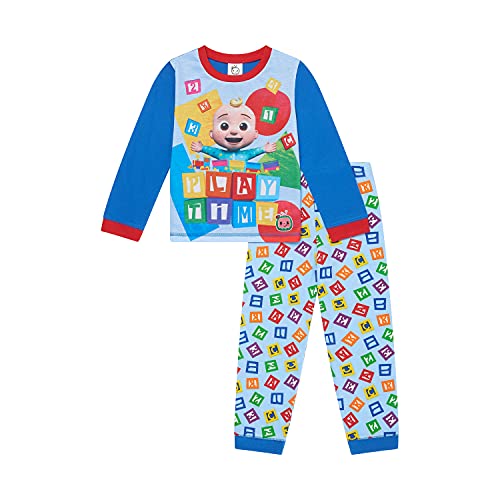 CoComelon Pyjama pour bébé garçon de 9 mois à 5 ans, produit officiel, bleu, 2-3 ans Cover
