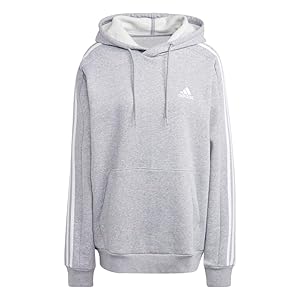 adidas mens Essentials Fleece 3-stripes Hoodie