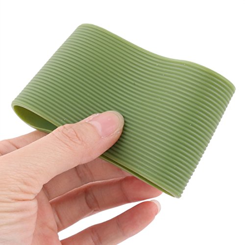 Sourcingmap Silicone Outdoor Round Nonskid Water Bottle Mug Cup Sleeve Cover 6.5cm Dia Army Green - Image 4