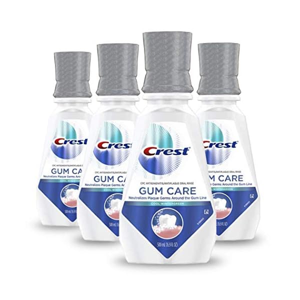 Crest Gum Care Mouthwash, Cool Wintergreen, CPC (cetylpyridinium chloride) Antigingivitis/Antiplaque Oral Rinse 16.9 fl…