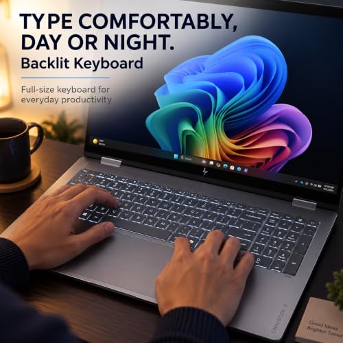 Image of HP OmniBook X Flip 2 in 1 Laptop, 16 inch 2K OLED Touchscreen, Ryzen AI 5 430