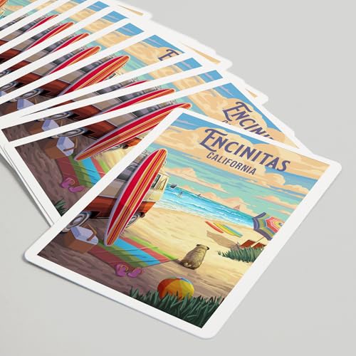 Baraja de poker Encinitas California 52 cartas miniatura 5