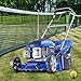 Hyundai 17"/43cm 139cc Self-propelled Petrol Roller Lawnmower with 5 Cutting Heights, Large 45l Grass Collector Bag, Foldable Handles & 3 Year Warranty