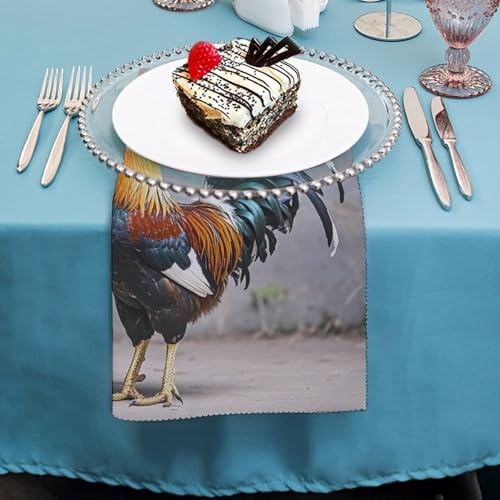 Servilletas de tela cuadradas blancas 2 piezas miniatura 4