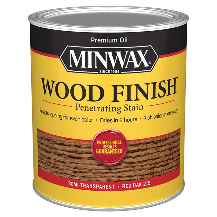 4-Pack of 1 qt Minwax 70040 Red Oak Wood Finish...