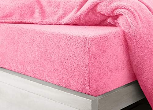 Velosso Teddy Bear Super Plush Warm Fuzzy Cuddly Fleece Thermal Bedding Fitted Sheets (1 x King Fitted Sheet, Silver Grey)