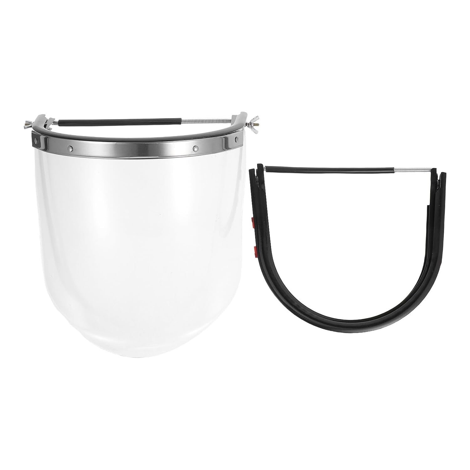 Welding Face Protective Shield for Hard Hat with Aluminum Frame, Impact Resistant 2.0 Pet Visor, Safety for Electric Welding and Grinding Tasks