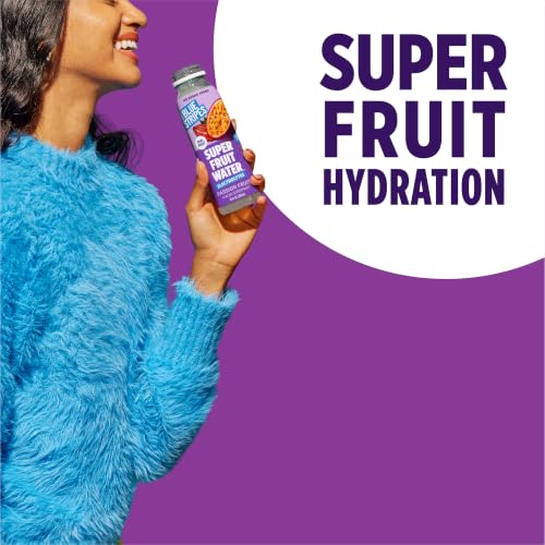 Image of Blue Stripes Passion Fruit Superfruit Water - Hydration Drink (10 FL OZ)
