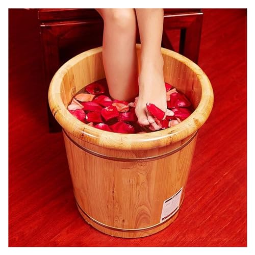 Tina de madera maciza para pies, spa y masaje miniatura 3