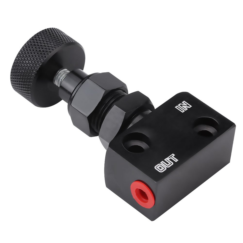 Valve de Proportionnement de Frein en Aluminium Ajustable pour Voiture de Course Améliore l Equilibre Freinage Arrière pour Pilotes Professionnels et Équipes de Course