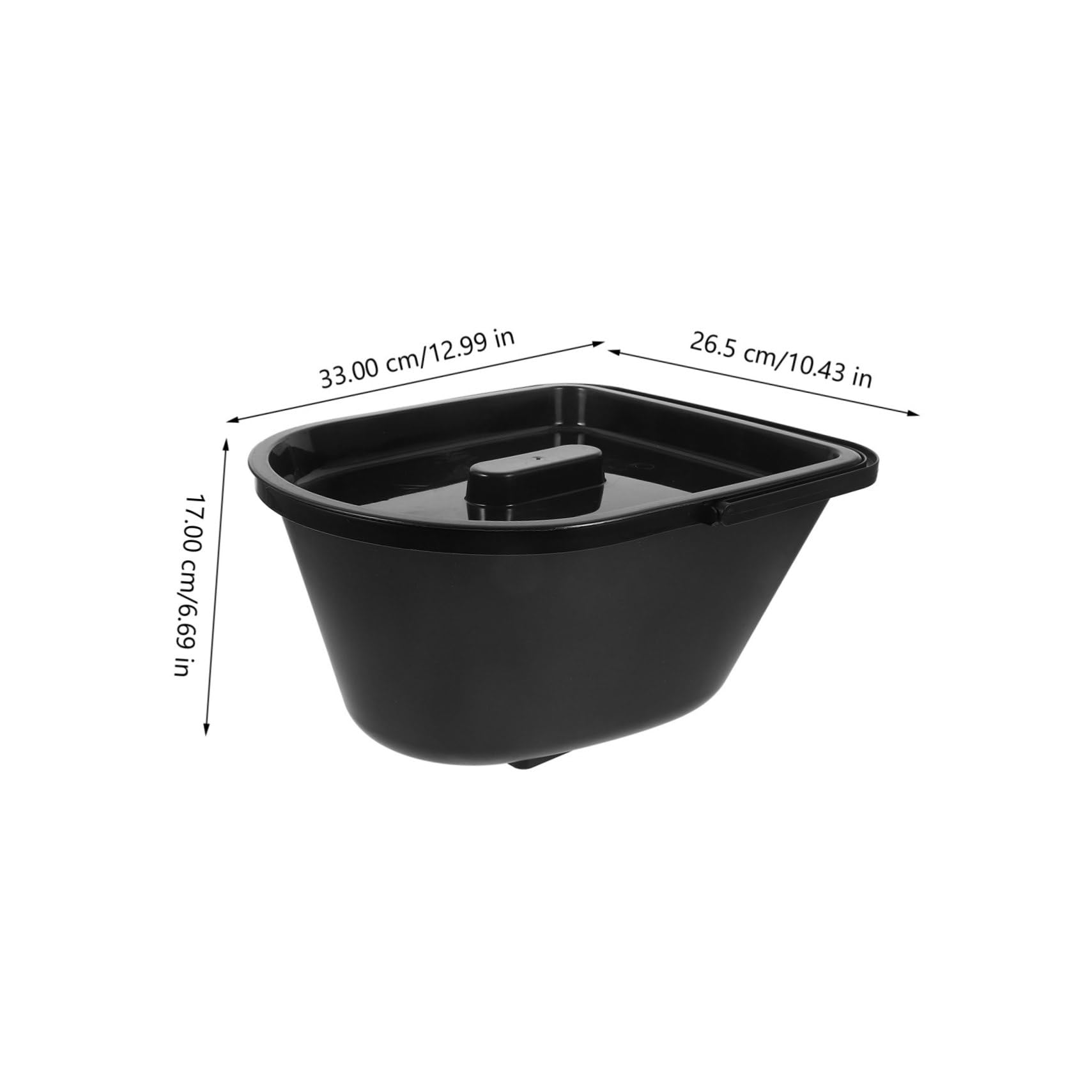 Tragbarer Urinal aus Kunststoff für Erwachsene Stabile und Leicht zu Bewegende Mobile Toilette für Unterwegs im Camping und Pflegebereich