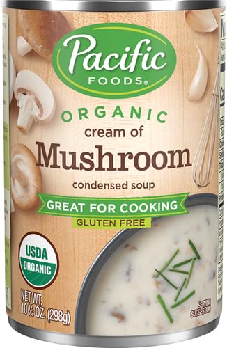 Image of Pacific Foods Organic Cream of Mushroom Soup, 10.5 oz Can (Pack of 2)