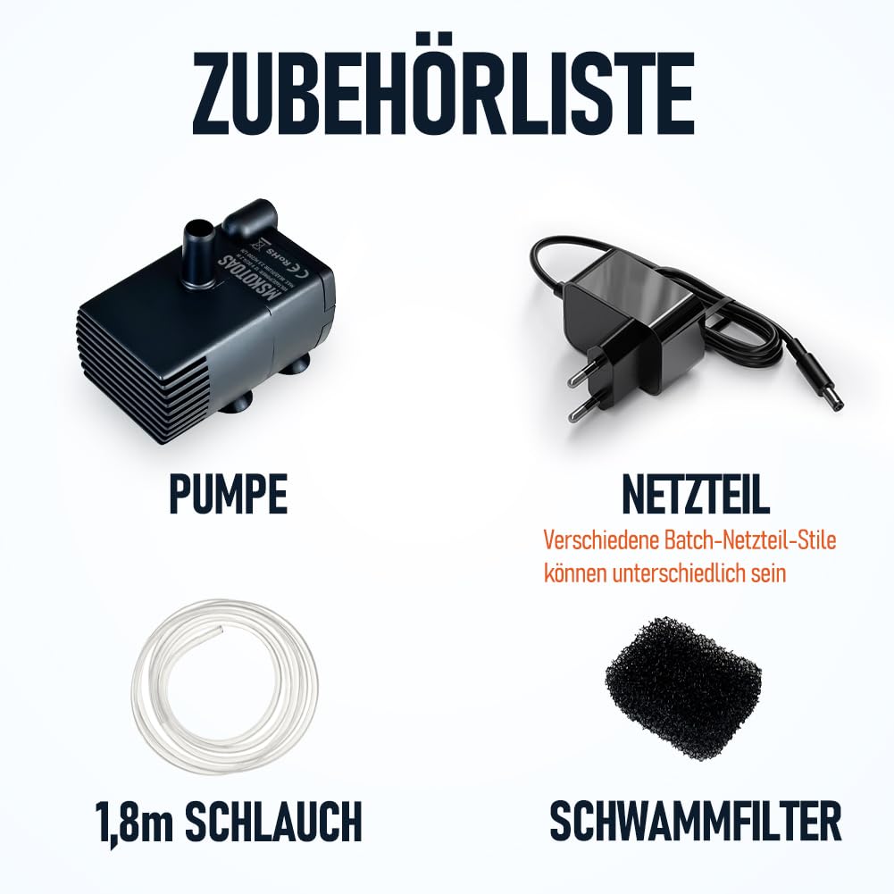 Automatische kleine Tauchpumpe mit Wassersensor, 2,5m 280L/h Mini-Kondensatpumpe, Wasserablauf für Entfeuchter, Klimaanlage, Eismaschine, Keller, Bautrockner, automatisches Ein Aus