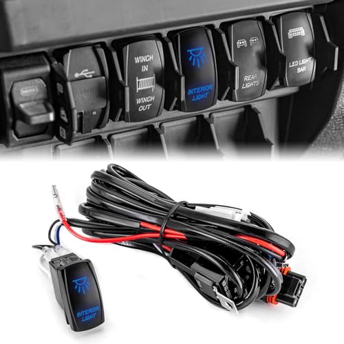 WeiSen 180W Interior Light Wiring Harness Kit Fit for Polaris RZR Ranger