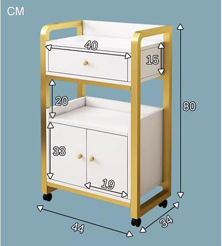 Miniatura 8 de Gabinete de almacenamiento para estaciones de peluquería con ruedas, multiusos, soporte para carrito de salón de belleza, equipo de estilista para