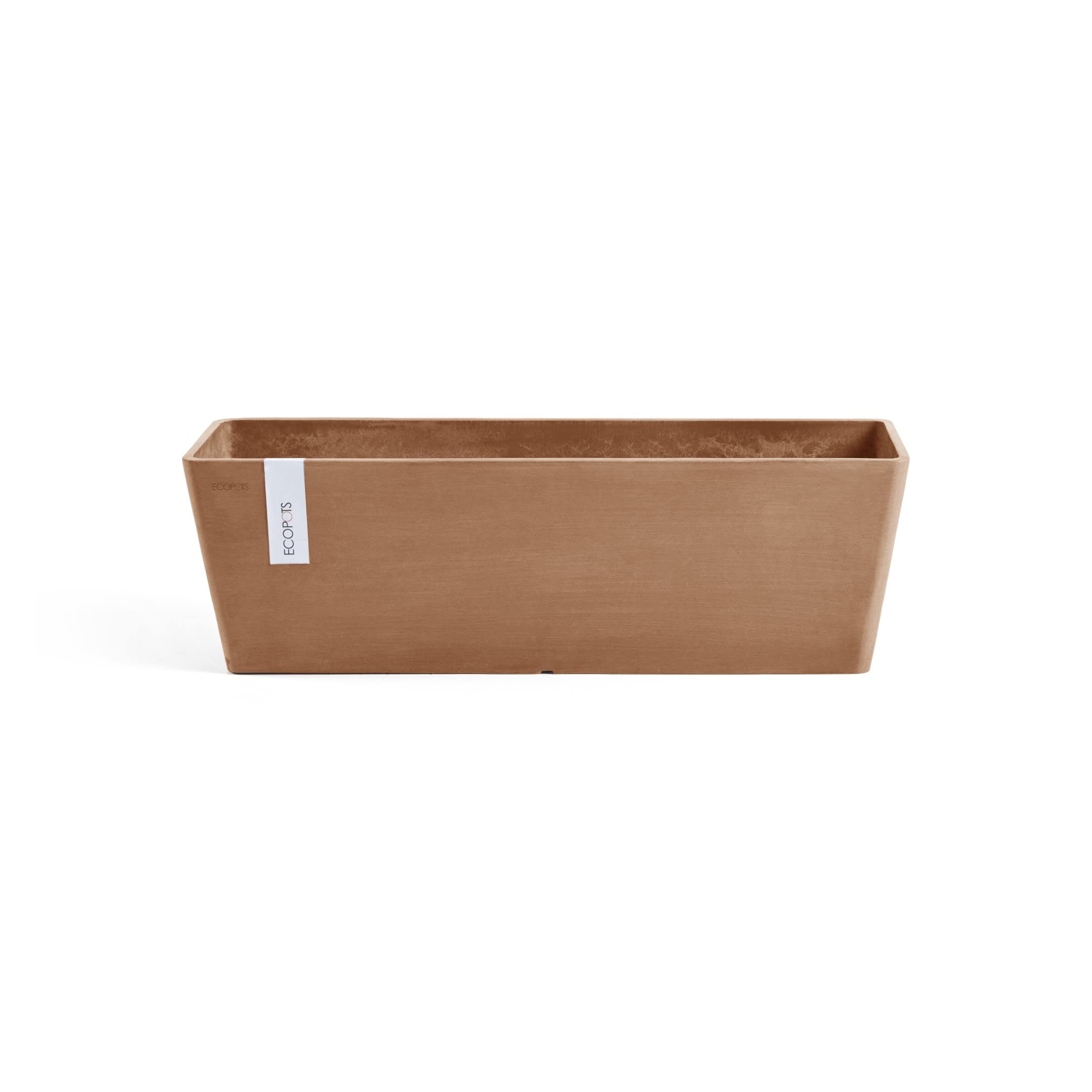 Ecopots Bruges 17.75 Rectangular Planter Terracotta Color