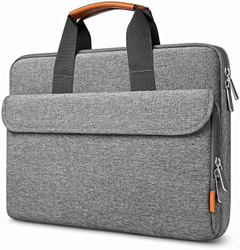 Inateck 13.3 Inch Laptop Briefcase Sleeve Compatible with MacBook Pro 14 2021 M1, MacBook Air 13 M2/M1 2022-2012, MacBook Pro 13 M2/M1 2022-2012, Surface Pro 9/8/X/7/6/5/4/3, MateBook D14 - Grey