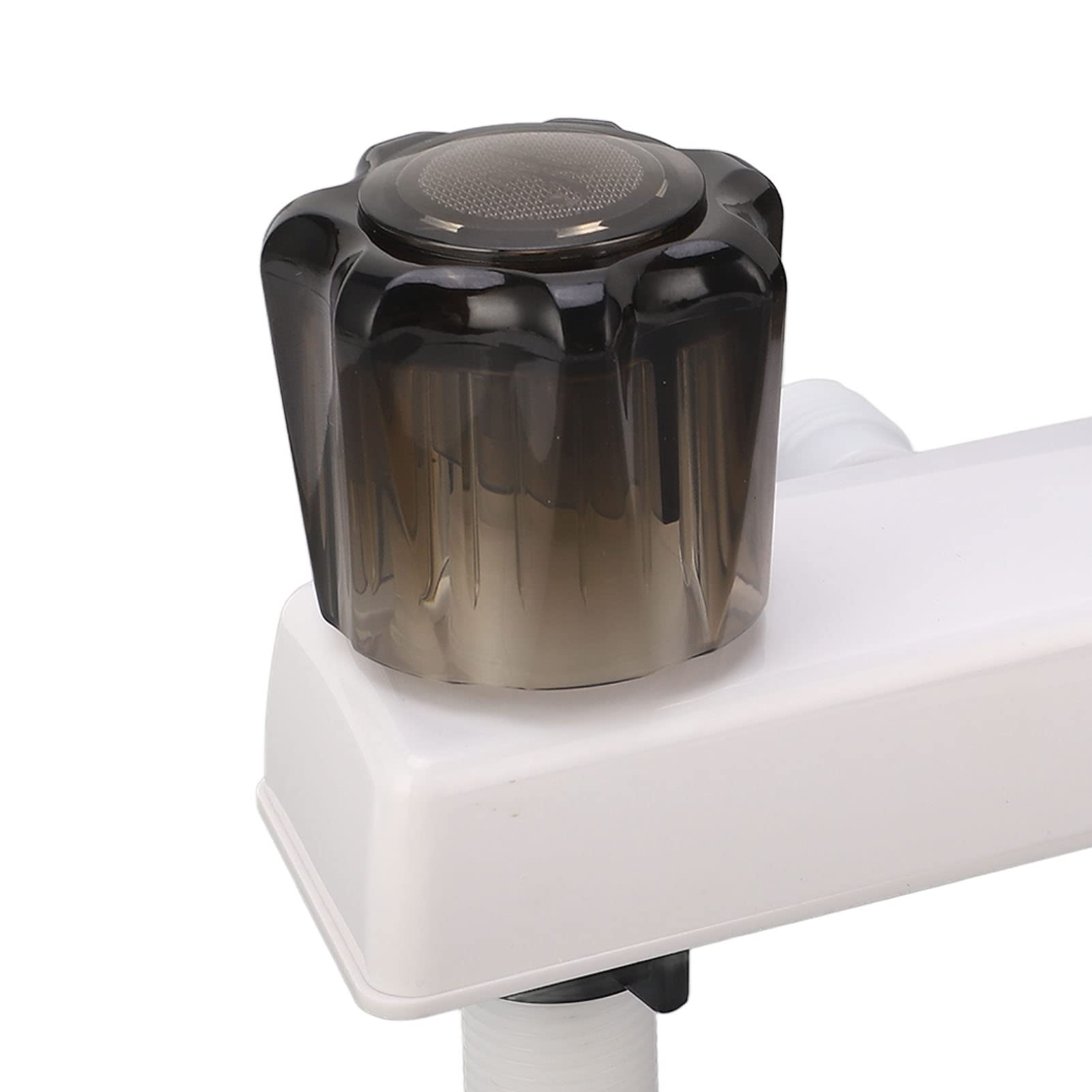 Robinet de Douche de Camping-car RV, Commande de Vanne de Mélange de Douche avec 2 Boutons pour Camping-car, Camping-car (Blanc)
