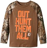 Carhartt Big Boys' Camo Raglan Tee