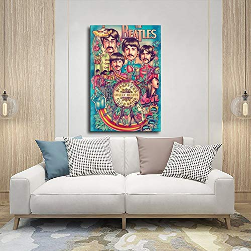 Poster sur toile The Beatles légendaire groupe de rock 17 – Décoration murale pour salon, chambre à coucher – 60 x 90 cm… - Les Beatles, Paul McCartney, John Lennon, RIngo Starr, George Harrison Poster sur toile The Beatles légendaire groupe de rock 17 - Décoration murale pour salon, chambre à coucher - 60 x 90 cm… – Image 6
