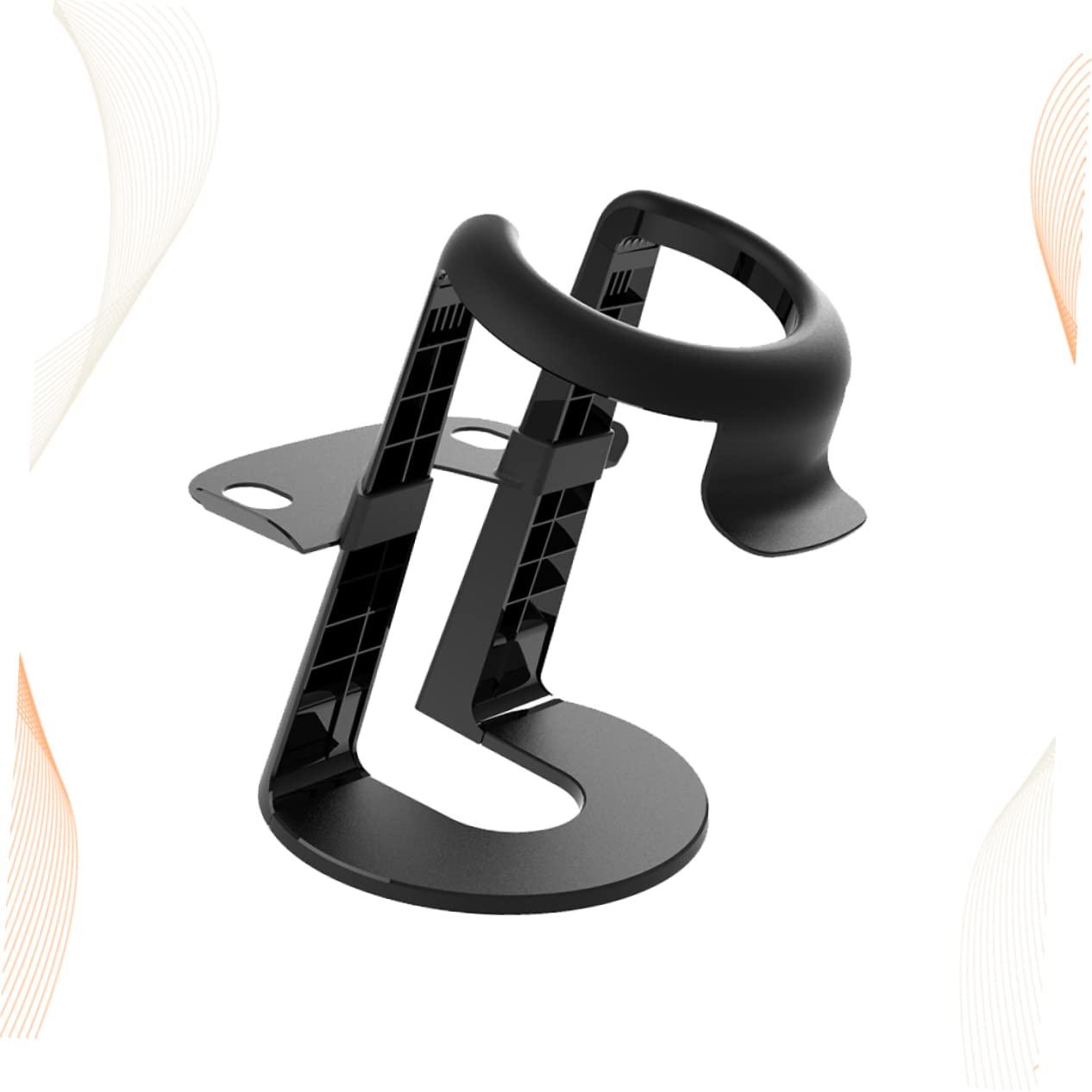 Supporto Vr per Visore, Supporto Display Nero in Plastica | Struttura Removibile, Facile da Trasportare, Spazio per Controller da Gioco e Ordine sulla Scrivania