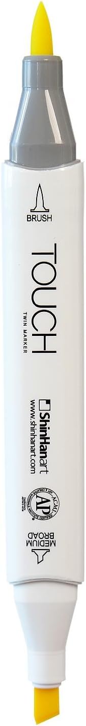 ShinHan Touch Twin Brush Markers Green bice GY163 [Pack of 3 ]