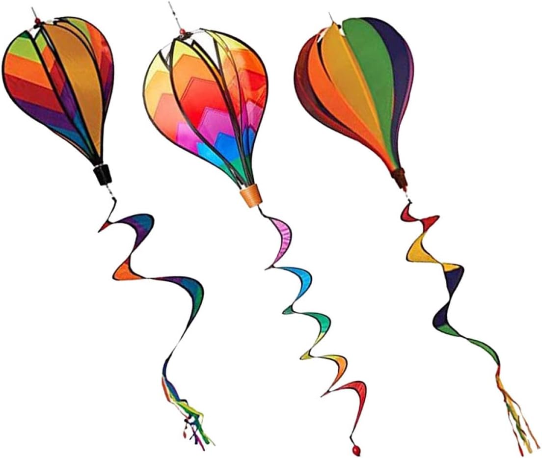 YARNOW 6 Pcs Hot Air Hot Wind Spinners Hot Solar Balloon Wind Balloon Wind Spinners