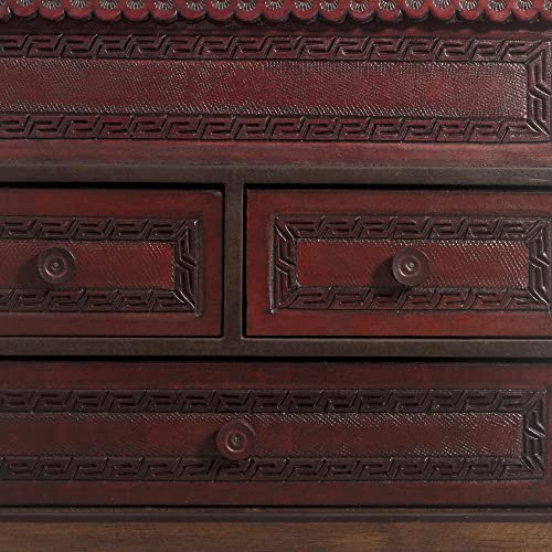 Novica God Of Staffs Leather And Wood Jewelry Chest #TOP6