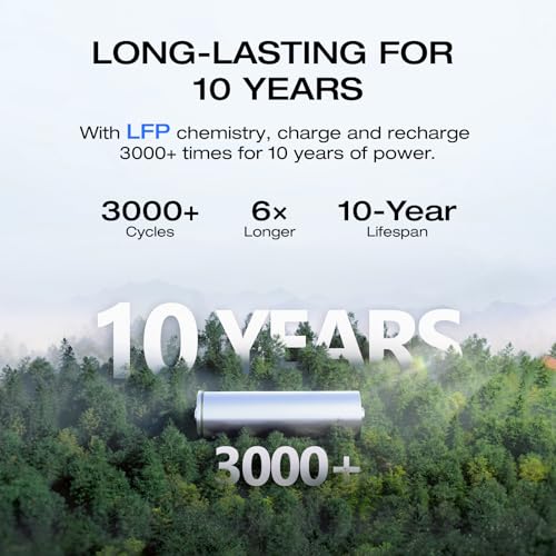 Image of EF ECOFLOW River 3 Plus Portable Power Station Extra Battery EB600, 572Wh Expansion LiFePO4 (LFP) Battery with 10-Year Lifespan, Built-in 140W USB-C Port for Charging /Discharging, Use Independently