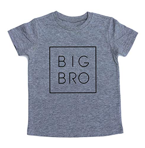 UNIQUEONE Big Sister Colorful Sibling Reveal Announcement T-Shirt for Baby and Toddler Girls Sibling Outfits