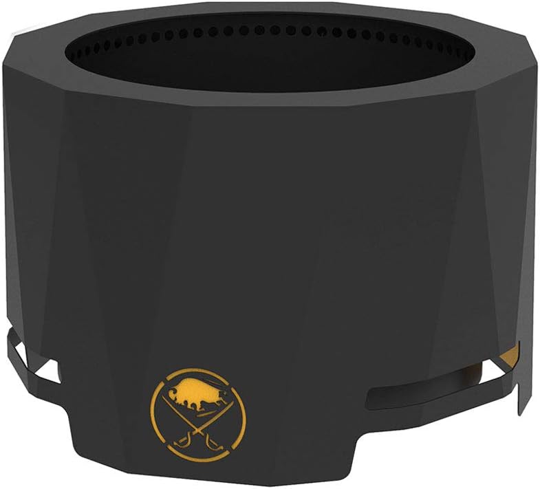 Blue Sky Outdoor Living NHL Vegas Golden Knights 24” Steel Peak Patio Smokeless Fire Pit, Firewood and/or Wood Pellet Burning