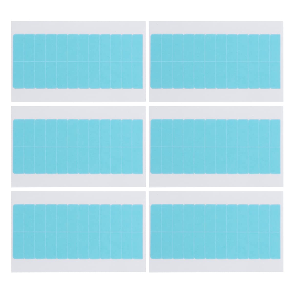 Didiseaon 6 Double Sided Adhesive Hair Extension Hair Tape Tabs Double Sided Tape Tabs Small Mirrors for Crafts Double-sided Tape Hair Extension Tool Wig Replace Pu Extension Belt