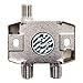 BAMF 2-Way Coax Cable Splitter, Bi-Directional MoCA 5-2300MHz – High-Performance Splitter for TV, Internet, or Satellite