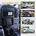 Universal Tactical Seat ​Back Organizer Vehicle Molle Panel Organizer Storage Bag with 5 Detachable Molle Pouch for All Vehicel Such as Jeep,Truck,SUV, Car, Ford,Chevy etc (Upgraded-C-Black)