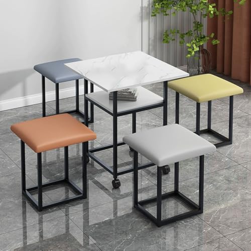Table d'appoint de canapé et ses tabourets pour recevoir dans le salon