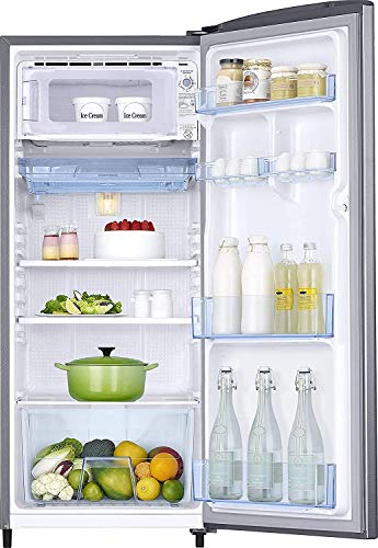 Image of Samsung 192 L 2 Star Direct Cool Single Door Refrigerator Appliance (RR19T241BSE /NL, Elective Silver)
