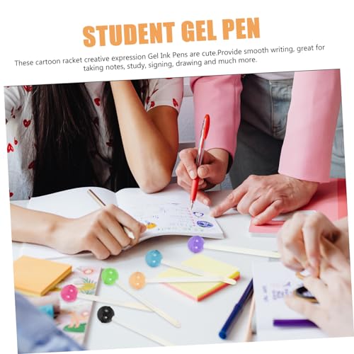 6 bolígrafos de tinta gel forma piruleta para niños miniatura 5