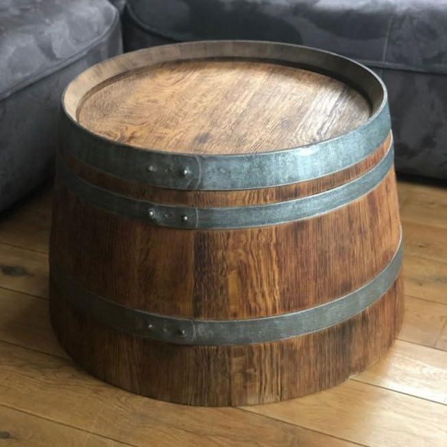 Fass-Schmiede Weinfass Couchtisch aus halbiertem Weinfass...