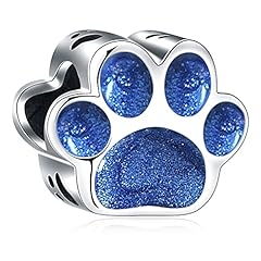 Blue Paw Print Charms