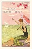 Vintage Journal Greetings from Newport Beach (Pocket Sized - Found Image Press Journals)