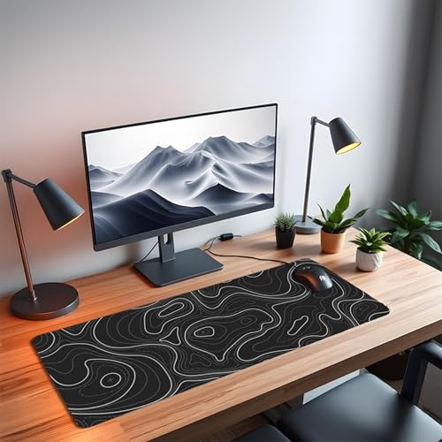 Image of XL Extended Gaming Mouse Pad | XXL Large Desk Mat 60x30cm for Laptop & PC | Non-Slip Rubber Base, Waterproof, Durable & Smooth Surface | Office, Gaming & Study, asthetic
