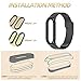 MIJOBS Strap for Xiaomi Mi Band 5 Mi Band 6 Mi Band 7 Breathable Replacement Strap for Band 4/Mi Band 3 Smartwatch Straps Wristband Bracelet for Women Men