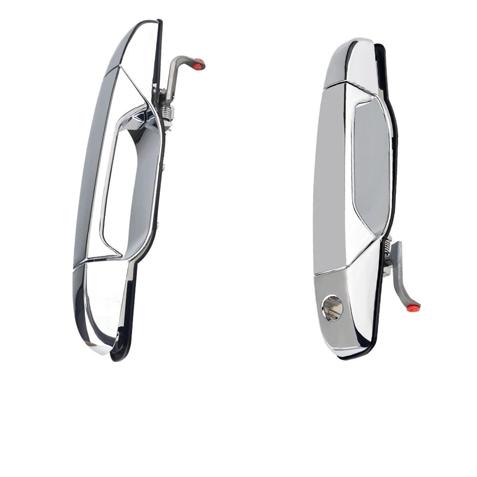 OUVECR for Cadillac for Escalade for ESV for EXT 2007-2013 Chrome Exterior Door Handle Outside 20828237 Car Outer Door Handle(Chrome Front Side)