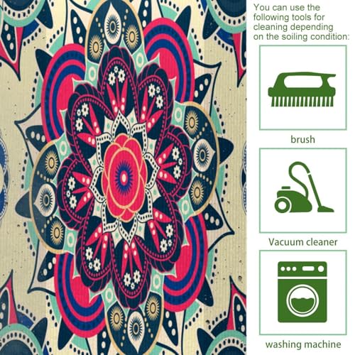 Alfombrillas de cocina geometricas lavables pack de 2 alfombras para pasillo absorbentes 5