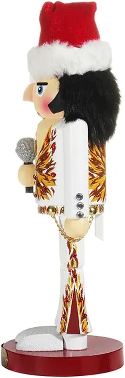 Kurt Adler 11-Inch Elvis® in Flame Suit Nutcracker