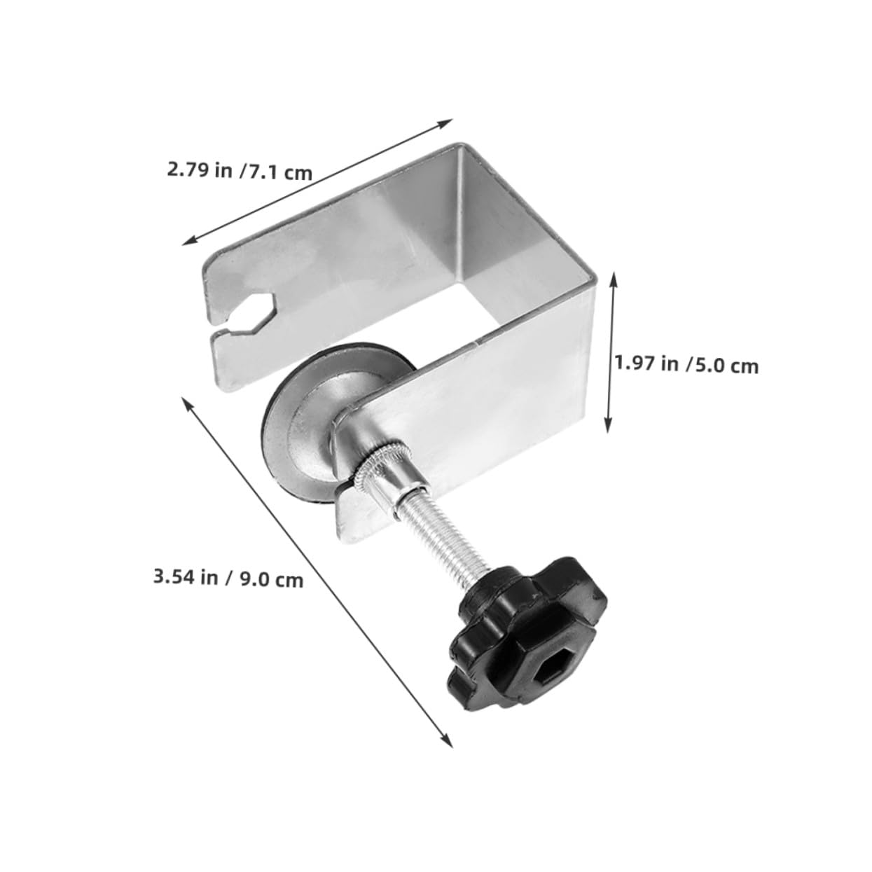 Abrazaderas para Cajón de Acero Inoxidable 6 Piezas Plata