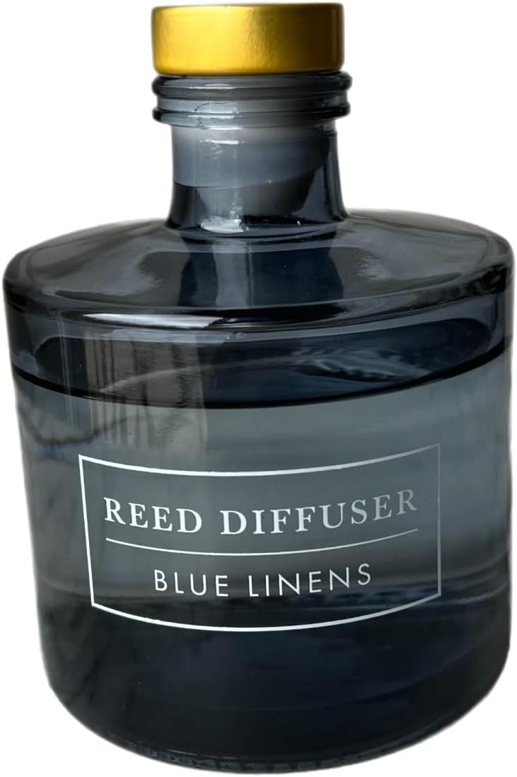 Bellevue Diffuser, 6 fl oz Glass Filled Diffuser, Highly Concentrated Fragrances with Essential Oils, Home Fragrance, Scent:Blue LINENS - Image 6