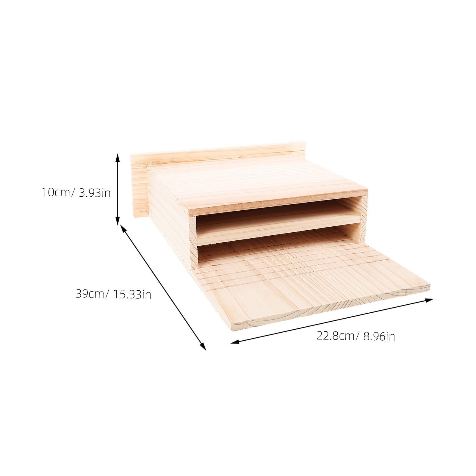 PartyKindom Nichoir à Chauves-Souris en Bois Beige Fait Main, Abri Extérieur Pratique pour Jardin et Cour, Service Sûr et Fiable